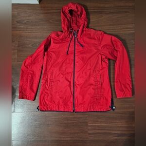Pacific Trail Red Hooded Windbreaker Jacket